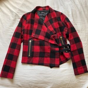 Red & Black Plaid Jacket